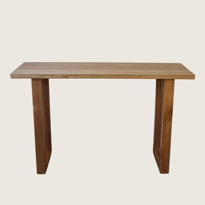 Tasmanian Oak Classic Hallway Table — solid Australian hardwood console table with solid timber ski legs 